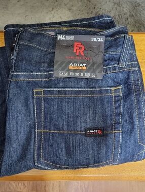 New WTag Set Of 2 Ariat Flame Resistant Men's Relaxed Boot Cut Jeans